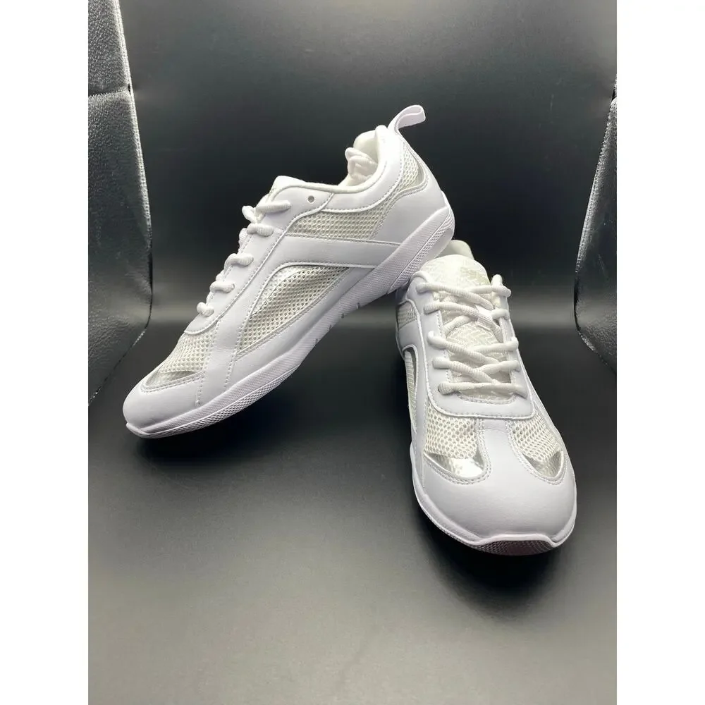 Rebel Athletic Recon White Blackout Cheerleading Tumbling Shoes Size 9 Adult